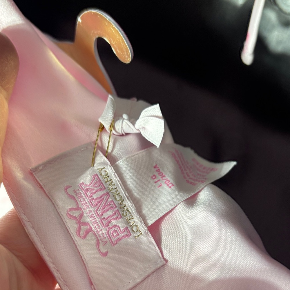 Victoria’s Secret pink x loveshackfancy satin ruffle midi dress coquette floral - Picture 7 of 9